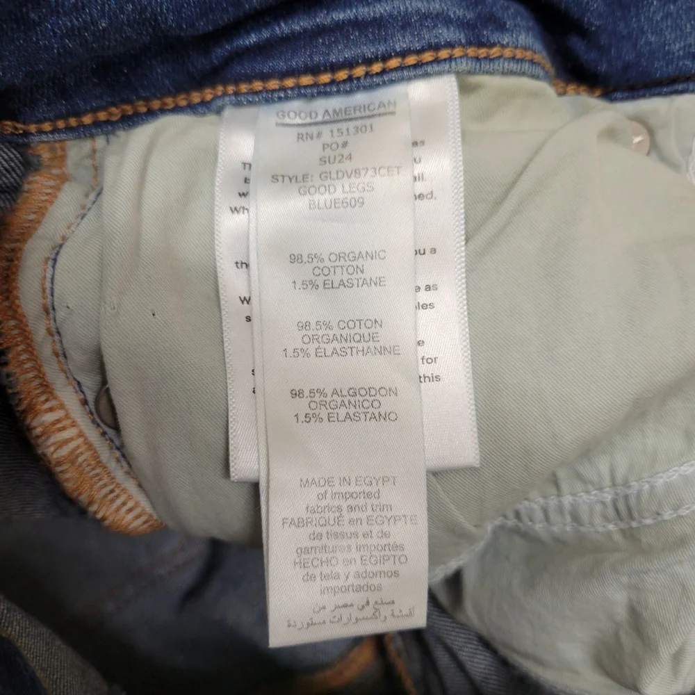 Good American Good Legs Women's Jeans. Style GLDV73CET size 10/30. Waist 28" - Picture 11 of 12